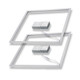 Beyond LED Technology 151399-2 LED Grid Panels 2 X 2 40 Watt 5000 Lumens CCT Adjustable 3000K-4000K-5000K T-Bar Panel Etl Listed Pack Of 4