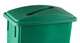 Janico 1023-06GN Green Rectangular Garbage Can Lid