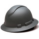 Pyramex Safety HP54123 Ridgeline Full Brim Hard Hat Silver Graphite Full Brim 4 Pt Ratchet Suspension