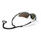 Pyramex Safety SS6365SP PMXTREME - Silver Frame/Ice Blue Mirror Lens with Black Cord Safety Glasses