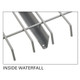 Worldwide Material Handling NND4246S4SC254046I00P 42" D X 46" W Inside Waterfall Grey Waterfall Wire Mesh Deck 2500 Lb Capacity