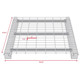 Worldwide Material Handling ND4446S3SA254046S00P 44" D X 46" W Step Channel Grey Waterfall Wire Mesh Deck 2500 Lb Capacity