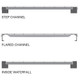 Worldwide Material Handling ND6046S4SA254046S00P 60" D X 46" W Step Channel Grey Waterfall Wire Mesh Deck 2500 Lb Capacity