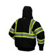 Pyramex Safety RJ3711 Winter Wear - Hi-Vis Lime Bomber Jacket ANSI Type R Class 3