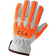 Global Glove CIA7700-S High-Visibility Cut and Impact Resistant Buffalo Leather Drivers Gloves
