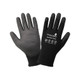 Global Glove PUG-655-XS Smooth Polyurethane-Coated Black Seamless HPPE Cut, Abrasion, and Puncture Resistant Gloves