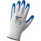 Global Glove 360E-S Gripster General Purpose Cut, Abrasion, and Puncture Resistant Gloves, 13-Gauge White Polyester with a Blue Etched Rubber Coating