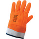 Global Glove 880-SC FrogWear Cold Protection High-Visibility Insulated Double-Coated PVC Waterproof Chemical Gloves with Cut, Abrasion, and Puncture Resistance