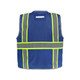 Global Glove GLO-067B-S FrogWear HV Blue Enhanced Visibility Surveyors Safety Vest