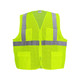 Global Glove GLO-271-S FrogWear HV High-Visibility Yellow/Green Lightweight Mesh Safety Vest, ANSI Class 2