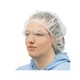 Global Glove NW-PPB24-W FrogWear White Polypropylene Disposable Bouffant Caps