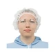 Global Glove NW-PPB24-W FrogWear White Polypropylene Disposable Bouffant Caps