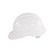Global Glove HH-C1-W Bullhead Safety Head Protection White Unvented Cap Style Hard Hat With Six-Point Slide Lock Suspension