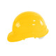 Global Glove HH-C1-Y Bullhead Safety Head Protection Yellow Unvented Cap Style Hard Hat With Six-Point Slide Lock Suspension