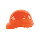 Global Glove HH-C2-O Bullhead Safety Head Protection Orange Unvented Cap Style Hard Hat With Six-Point Ratchet Suspension