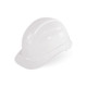 Global Glove HH-C2-W Bullhead Safety Head Protection White Unvented Cap Style Hard Hat With Six-Point Ratchet Suspension