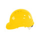 Global Glove HH-C3-Y Bullhead Safety Head Protection Yellow Vented Cap Style Hard Hat With Six-Point Ratchet Suspension