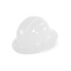 Global Glove HH-F1-W Bullhead Safety Head Protection White Unvented Full Brim Style Hard Hat With Six-Point Ratchet Suspension
