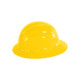 Global Glove HH-F1-Y Bullhead Safety Head Protection Yellow Unvented Full Brim Style Hard Hat With Six-Point Ratchet Suspension