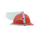 Global Glove HH-V1 Bullhead Safety Head Protection Clear Polycarbonate Face Shield