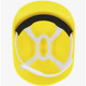 Global Glove HH-BC1-Y Bullhead Safety Head Protection Yellow Vented Bump Cap With Four-Point Slide Lock Suspension