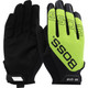 PIP 120-MV1230T Boss Synthetic Microfiber Palm with Hi-Vis Yellow Mesh Fabric Back Mechanic Gloves