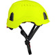 PIP 280-HP1491RVM-44 Traverse Vented, Industrial Climbing Helmet Hi-Vis Yellow