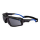 Radians TXE2-23ID Thraxus Elite Safety Eyewear, Smoke IQ, Black/Blue Frame Safety Glasses