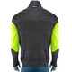 PIP PJG145-3CM-HVB-TH Kut Gard ATA PreventWear Blended Cut Resistant 1/4 Zip Pullover with Hi-Vis Sleeves and Thumb Holes