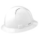 Lift Safety HBFC-7W Briggs Vented Full Brim Hard Hat White