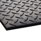 Crown Matting CD 3423DB Industrial Deck Plate Ultra 2'x3' Black Anti-Fatigue Matting