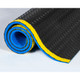 Crown Matting WD 3423YB Workers-Delight Deck Plate Ultra 2'x3' Black w/Yellow Anti-Fatigue Matting