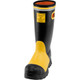 Ironwear 9289 Black 17" Rubber Knee Boot, Yellow Metatarsal Guard, Steel Toe