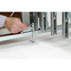 Illinois Engineered Products XPFM712 Portable Folding Gate - Extra Heavy Duty, 7' to 12'W, 6'6"H, Floor Mount