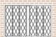 Illinois Engineered Products HYDP10115 Storefront Security Gate - 10' W x 11.5' H, w/ Fixed Top & Folding Bottom