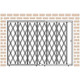 Illinois Engineered Products HYDS510 Storefront Security Gate - 5' W x 10' H, w/ Fixed Top & Folding Bottom
