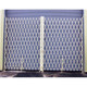 Illinois Engineered Products PFG2080-ANG Retractable Folding Gate, Double, 18' - 20' W, 8' Collapsed Ht, 7' 6" Expanded Ht