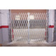 Illinois Engineered Products PFG2070-ANG Retractable Folding Gate, Double, 18' - 20' W, 7' Collapsed Ht, 6' 6" Expanded Ht