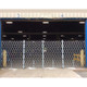 Illinois Engineered Products PFG1665-ANG Retractable Folding Gate, Double, 14' - 16' W, 6' 6" Collapsed Ht, 6' Expanded Ht