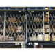 Illinois Engineered Products PFG875-ANG Retractable Folding Gate, Double, 6' - 8' W, 7' 6" Collapsed Ht, 7' Expanded Ht