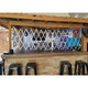 Illinois Engineered Products SSG870-ANG Retractable Folding Gate, Single, 7' - 8' W, 7' Collapsed Ht, 6' 6" Expanded Ht