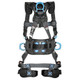 FallTech 8127B FT-One 3D Construction Belted Full Body Harness, Tongue Buckle Leg Adjustments