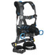 FallTech 8127B FT-One 3D Construction Belted Full Body Harness, Tongue Buckle Leg Adjustments