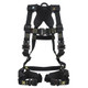 FallTech 8077FDQC FT-Arc Flash 2D Climbing Non-Belted Full Body Harness, Overmolded Quick Connect Adjustments