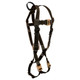 FallTech 8087 Arc Flash Nylon Standard Non-belted Looped Full Body Harness, Quick Connect Adjustment