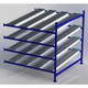 UNEX FC99SR72724-A Flow Cell Heavy Duty Gravity Rack Add-On 72"W x 72"D x 72"H with 4 Levels