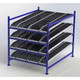 UNEX FC99SKW60844-S Flow Cell Presentation Gravity Rack Starter, 60"W x 84"D x 72"H