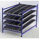 UNEX FC99SKW60964-S Flow Cell Presentation Gravity Rack Starter, 60"W x 96"D x 72"H