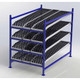 UNEX FC99SKW48844-S Flow Cell Presentation Gravity Rack Starter, 48"W x 84"D x 72"H