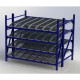 UNEX RR99K2R8X6-S Gravity Rack with Knuckled Span-Track Starter 96"W x 72"D x 84"H W/4 Levels